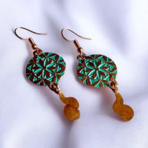 Aros de Cobre Flor de la Vida 2
