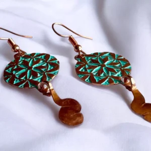 Aros de Cobre Flor de la Vida
