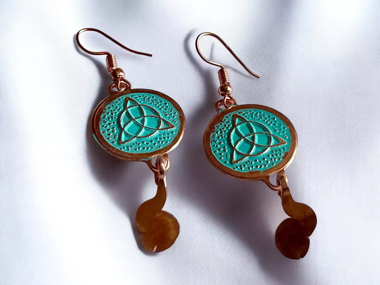 Aros de cobre triqueta 2