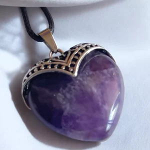 Colgante de Corazón con Amatista 2