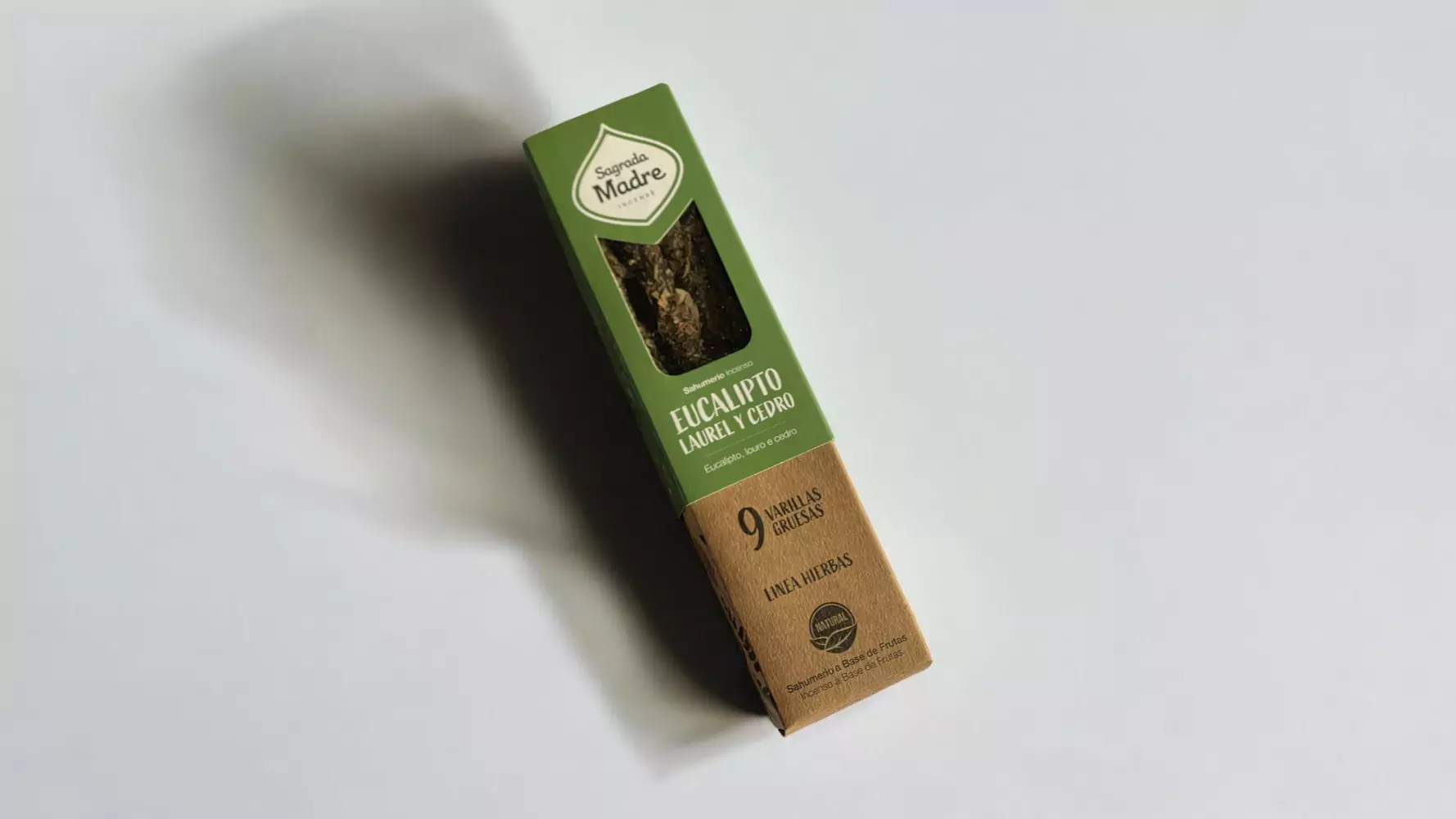 Incienso Natural Sagrada Madre de Eucalipto, Laurel y Cedro Sanación y Protección