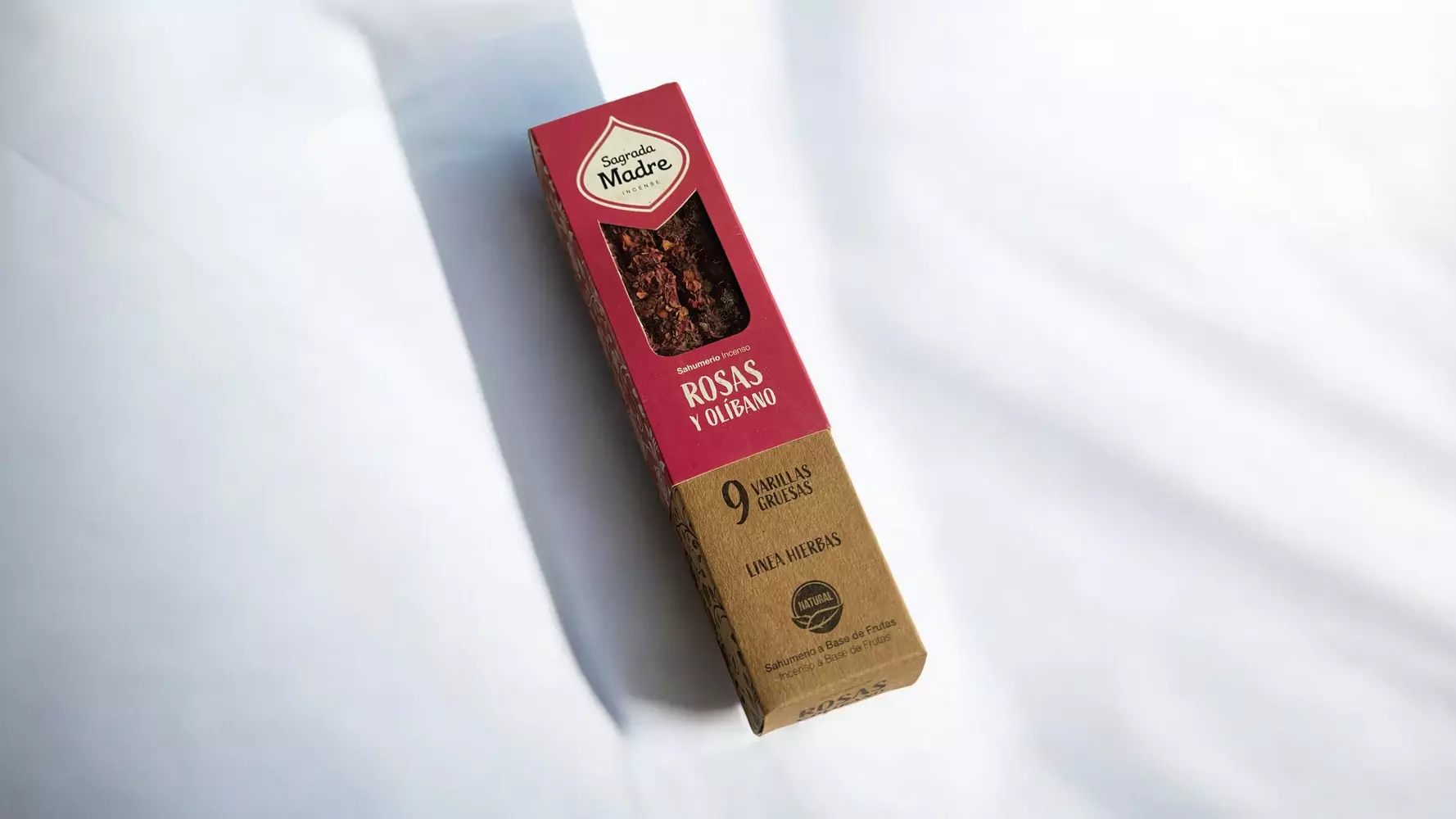 Incienso Natural Sagrada Madre de Rosas y Olíbano para el Amor