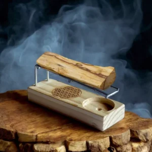 Quemador de Palo Santo con Flor de la Vida