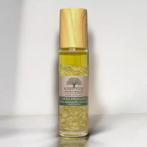 Roll-on Aromaterapia sueño profundo bergamota, lavanda y manzanilla fondo blanco